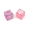 Transparent Resin Enamel Beads RESI-L047-17-2