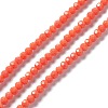 Faceted(32 Facets) Glass Beads Strands EGLA-J042-35A-04-1