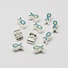 Alloy Enamel Awareness Ribbon Large Hole European Beads MPDL-R036-41A-1