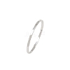 925 Sterling Silver Plain Band Finger Rings RJEW-P165-01B-S-4