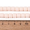 Opaque Glass Beads Strands GLAA-R041-8x8mm-C01-4