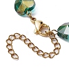 Faceted Heart Glass Link Bracelets for Women BJEW-JB10894-5