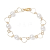 Brass Link Bracelets for Women BJEW-JB11277-1