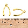 Tibetan Style Alloy Wish Bone Lucky Pendants X-TIBEP-A124554-G-FF-3