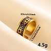 Stylish 304 Stainless Steel Enamel Cuff Ring JG6987-3-1