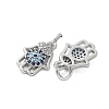 Brass Micro Pave Cubic Zirconia Charms KK-U056-47P-2