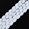 Opaque Solid Color Glass Beads Strands GLAA-N071-01A-C01-1