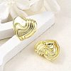 Brass Stud Earrings for Women EJEW-U035-09G-2