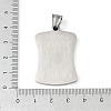 304 Stainless Steel Pendants STAS-O008-01D-3