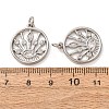 Brass Micro Pave Clear Cubic Zirconia Pendants CU-CBA2907-10P-3