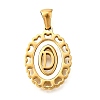 Golden 304 Stainless Steel Pendants STAS-K300-02G-D-1