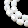 Electroplate Column Glass Beads Strands EGLA-A043-02-M-4