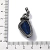 Dyed Natural Lapis Lazuli Pendants G-K338-42AS-09-3