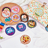 12Pcs 12 Style Constellation Theme Computerized Embroidery Iron on Cloth Patches ZODI-FG0001-01-5