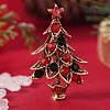 Christmas Theme Zinc Alloy Rhinestone Brooches for Backpack Clothes LK8386-9-1