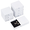 Kraft Paper Necklace Earring Storage Gift Drawer Boxes CON-WH0095-87C-1