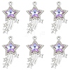 10Pcs Glass Pendants GLAA-YW0004-64B-03-1