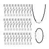 30Pcs 304 Stainless Steel Lobster Claw Clasps with Cord Ends STAS-PH0007-10P-6