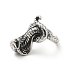 316 Stainless Steel Snake Finger Ring RJEW-C030-05I-AS-3