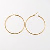 Ion Plating(IP) 304 Stainless Steel Hoop Earrings EJEW-N0016-11G-I-2
