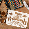 Plastic Drawing Painting Stencils Templates DIY-WH0396-477-3