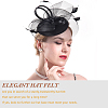 2Pcs 2 Colors Cloth Fascinator Hat Base for Millinery AJEW-HS0001-05-6