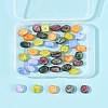 40Pcs 5 Colors Baking Paint Glass Seed Beads GLAA-FS0002-27-8