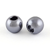 ABS Plastic Imitation Pearl European Beads MACR-R530-12mm-A50-1
