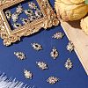 3Pcs Brass Micro Pave Cubic Zirconia Links Connectors KK-YW0003-49LG-01-5