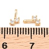 Brass Micro Pave Cubic Zirconia Charms KK-H538-19B-G-3