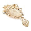 Rhinestone Brooch Pin JEWB-Z031-12KCG-3