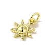 Brass Micro Pave Cubic Zirconia Charms KK-M283-23A-01-2