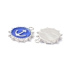 Eco-Friendly Stainless Steel Enamel Pendants STAS-C031-02P-01-2
