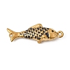 304 Stainless Steel Enamel Fish Connector Charms STAS-B128-54G-01-1