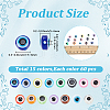 900Pcs 15 Colors Opaque Resin Beads RESI-PA0001-12-2