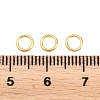 Brass Closed Jump Rings KK-D257-01G-03-3