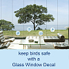 Flat Round PVC Plastic Self Adhesive Window Decorations Accessories AJEW-WH0182-009-5