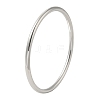 Non-Tarnish 304 Stainless Steel Simple Roung Ring Bangles for Women BJEW-F461-01G-P-1