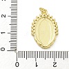 Virgin Mary Theme Rack Plating Brass Micro Pave Clear Cubic Zirconia Pendants KK-Z067-06G-01-3