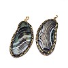 Natural Striped Agate/Banded Agate Pendants G-M269-42-1