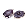 Natural Agate Connector Charms G-Q606-56B-G-2