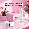 3 Rolls 3 Styles Vinyl Plastic Printable Holographic Stickers OFST-TA0001-10A-9