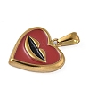304 Stainless Steel Enamel Pendants LS-STAS-P408-17B-G-2