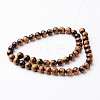 Round Natural Tiger Eye Bead Strands G-J346-13-8mm-2