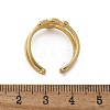 Brass Cuff Finger Rings RJEW-C120-09G-5