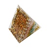 Resin Orgonite Pyramid Home Display Decorations G-PW0004-56A-14-3