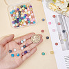 120Pcs 10 Colors Natural Weathered Agate Beads G-HY0001-90-3