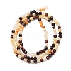 Natural Red Bloodstone and Yellow Jade Beads Strands G-Z116-A17-3mm-3