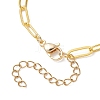 3Pcs 304 Stainless Steel & Brass Paperclip Chain Bracelets Set for Women BJEW-JB12658-7