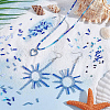 195G 15 Styles Blue Theme Round & Bugle Glass Seed Beads SEED-PH0002-65-4